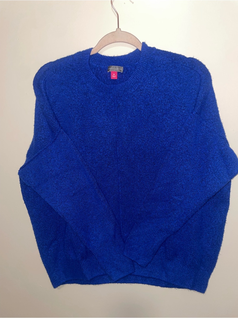 Vince Camuto Men's Cobalt Blue Crewneck Sweater